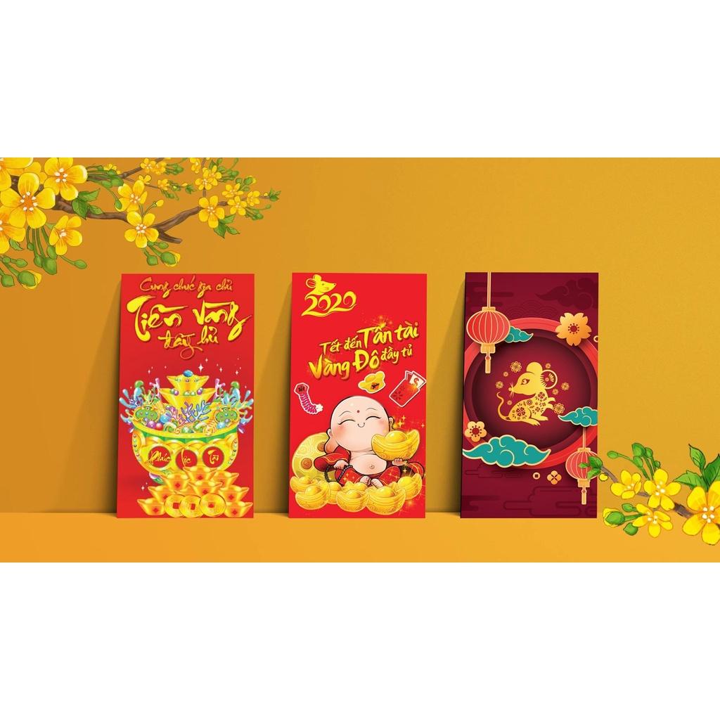 Combo 100 Bao Lì Xì Tết 2022 Mix Nhiều Mẫu - ngẫu nhiên