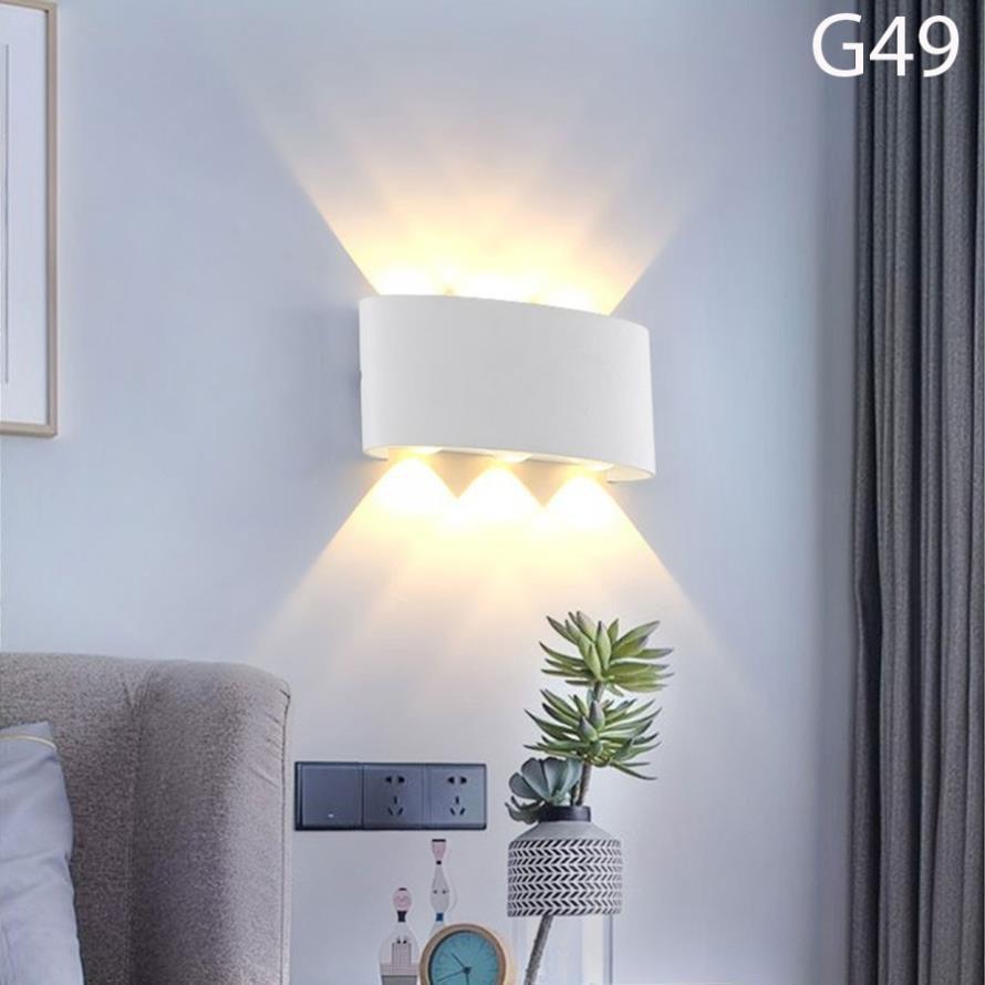Đèn trang trí hắt tường 2 đầu 8w chống nước xịn