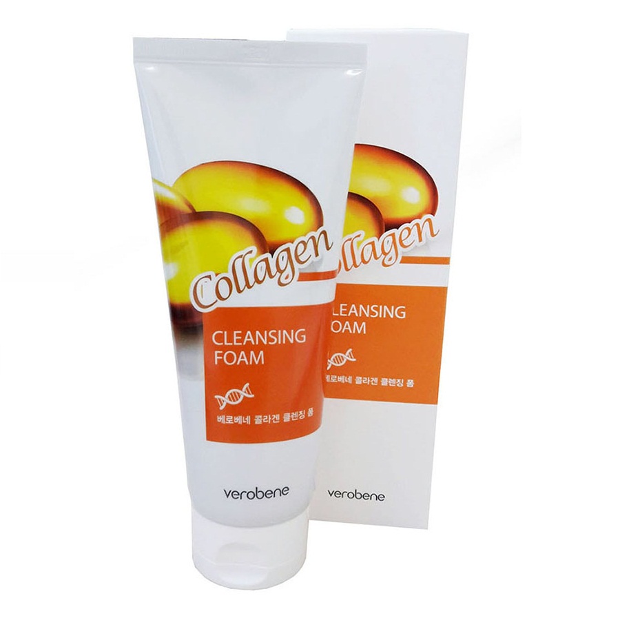 COMBO Sữa rửa mặt Collagen–Verobene Collagen Cleansing Foam 150ml + Kem dưỡng trắng da - Javin De Seoul Radiance Whitening Cream 50g