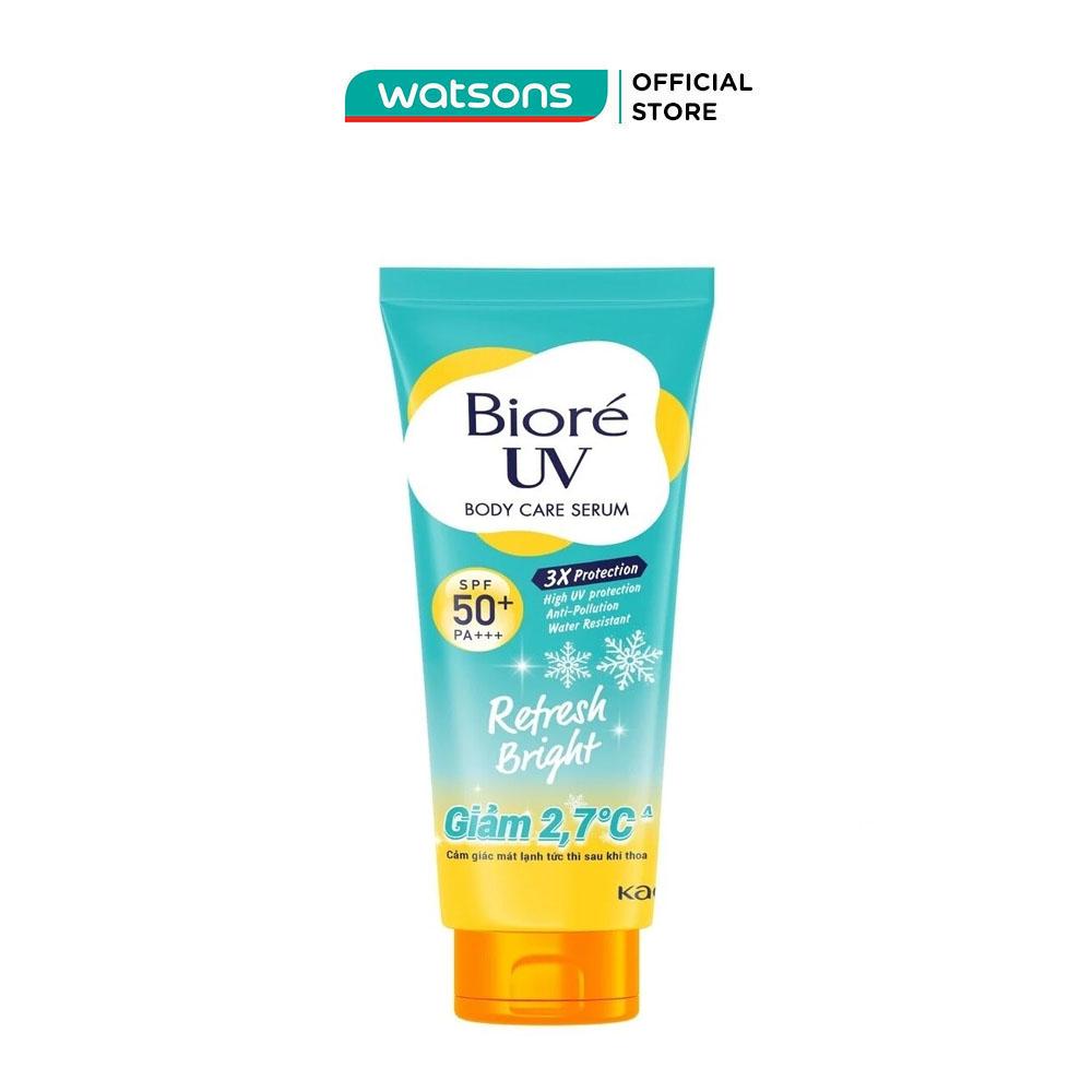 Serum Chống Nắng Biore UV Dưỡng Thể Sáng Mịn Mát Lạnh Refresh Bright SPF50+ PA+++ 230ml