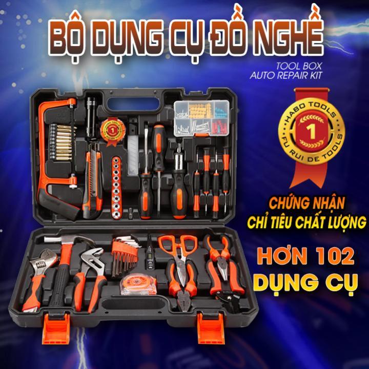 Bộ dụng cụ sửa chữa nhà cửa 102 chi tiết thép không gỉ cực bền - ShopToro - AsiaMart