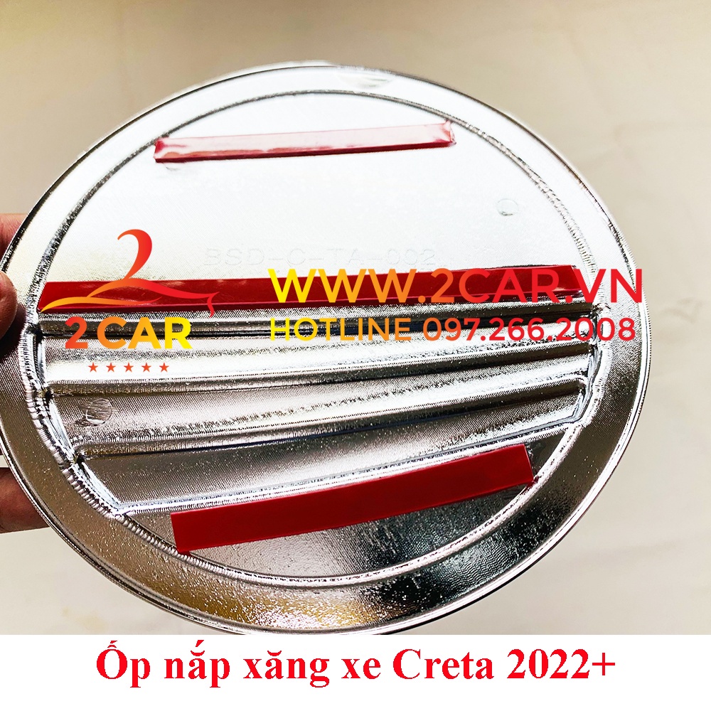 Combo Ốp Tay nắm, Hõm cửa, chén cửa, nắp bình xăng Xe Hyundai Creta 2022- 2023 Mạ Crom cao cấp