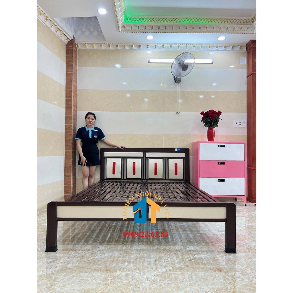 Giường sắt hộp 48 1m6x2m Đại Thành