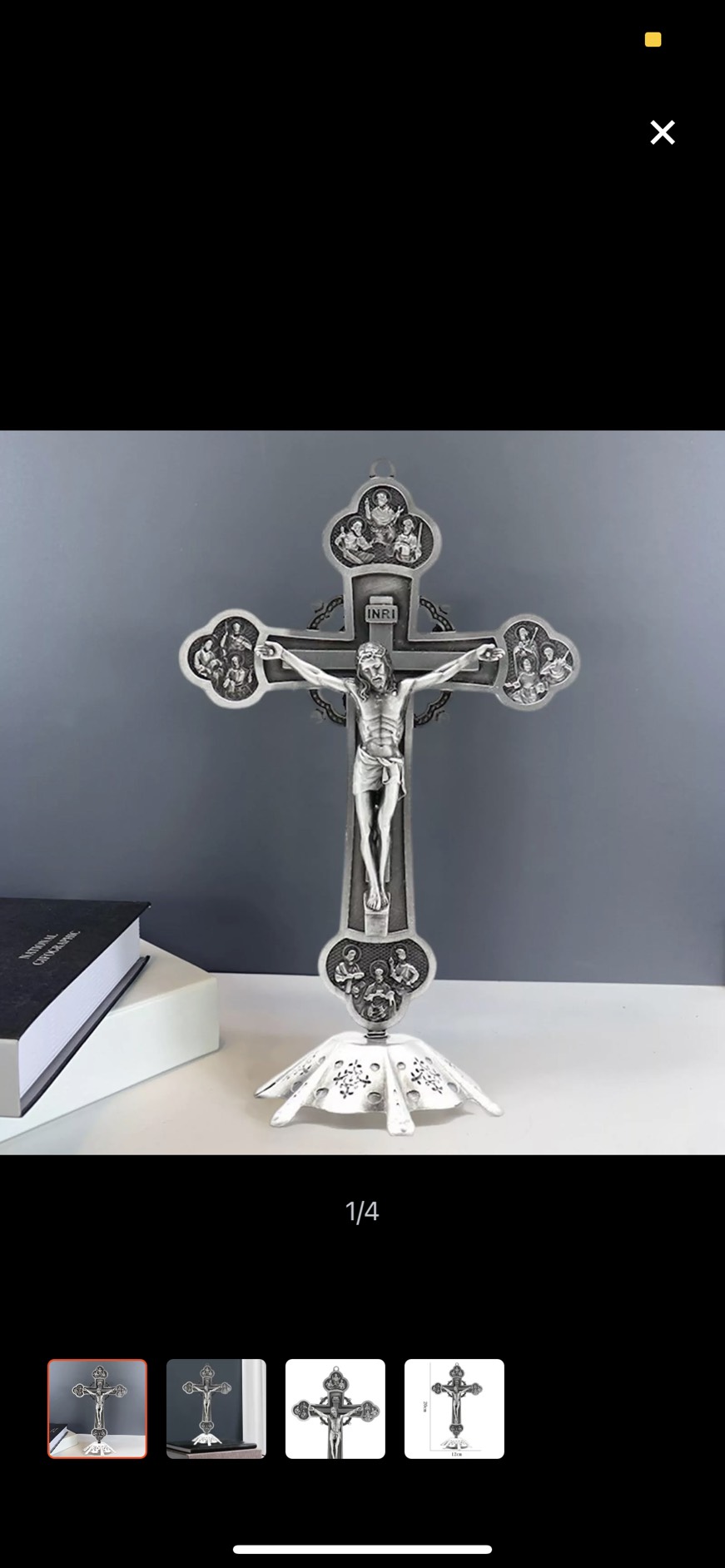 THÁNH GIÁ CHÚA JESUS - GIÊSU CÔNG GIÁO ĐỂ BÀN , XE HƠI TRỪ TÀ , BÌNH AN , BAN PHƯỚC CAO 20cm