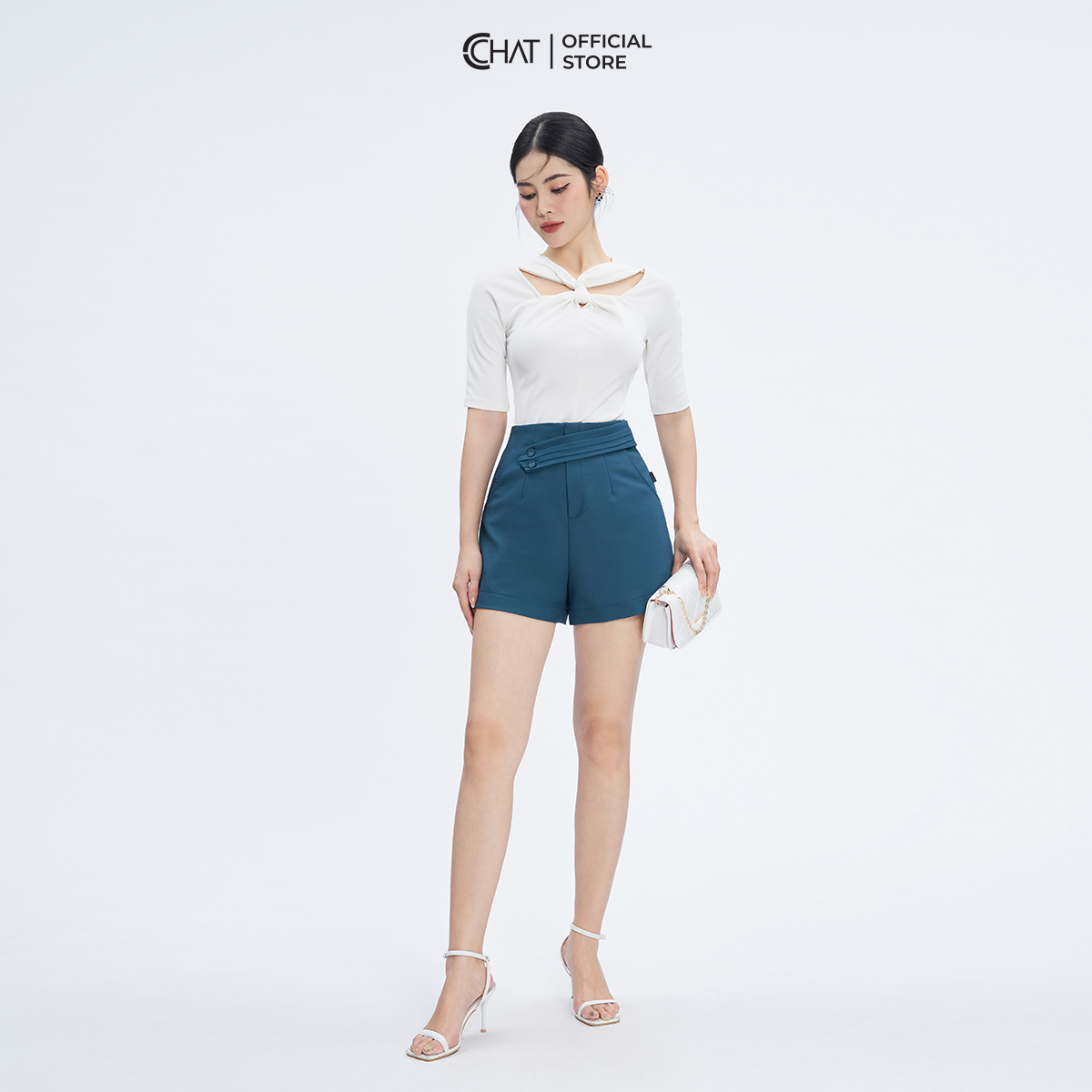 Áo Thun  Cutout Kiểu Chất Liệu Thun Cao Cấp Co Giãn Mềm Mịn 53TNC2003OT