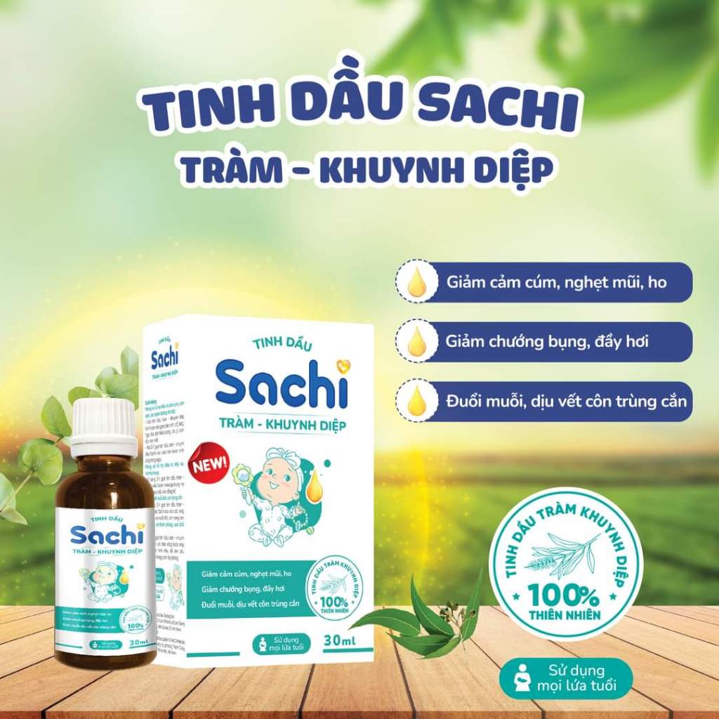 Tinh Dầu Tràm Nguyên Chất - Khuynh Diệp Sachi 30ml/Catchy 50ml SHC