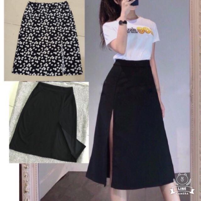 Chân váy A xẻ đùi bigsize 60-95kg