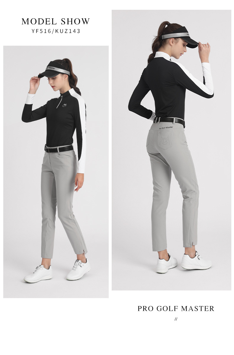 Áo dài tay golf nữ chính hãng PGM - YF516 - Áo co dãn 4 chiều, ôm body, giúp bạn thoải mái vận động thể thao