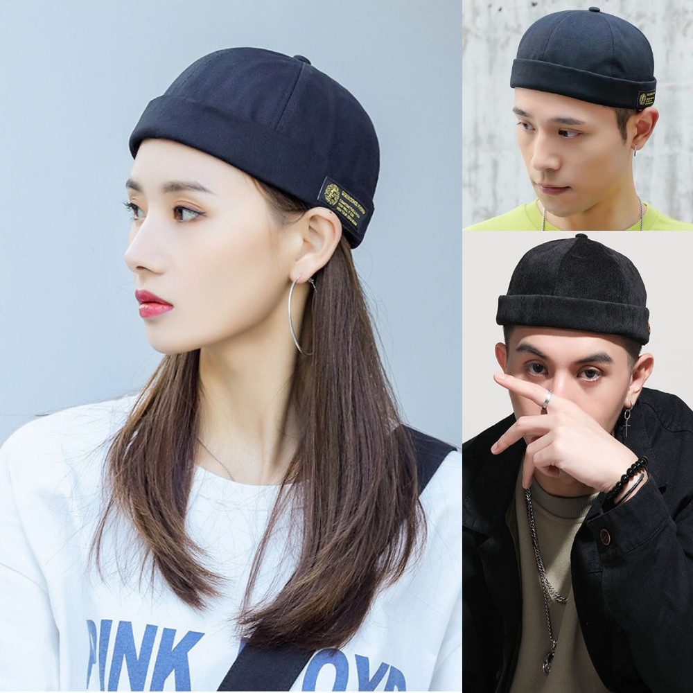 Mũ Nồi Nũ, Nón Mũ Tròn Nam, Mũ Beret Retro Không Vành Phong Cách Hiphop Cực Hot MD09