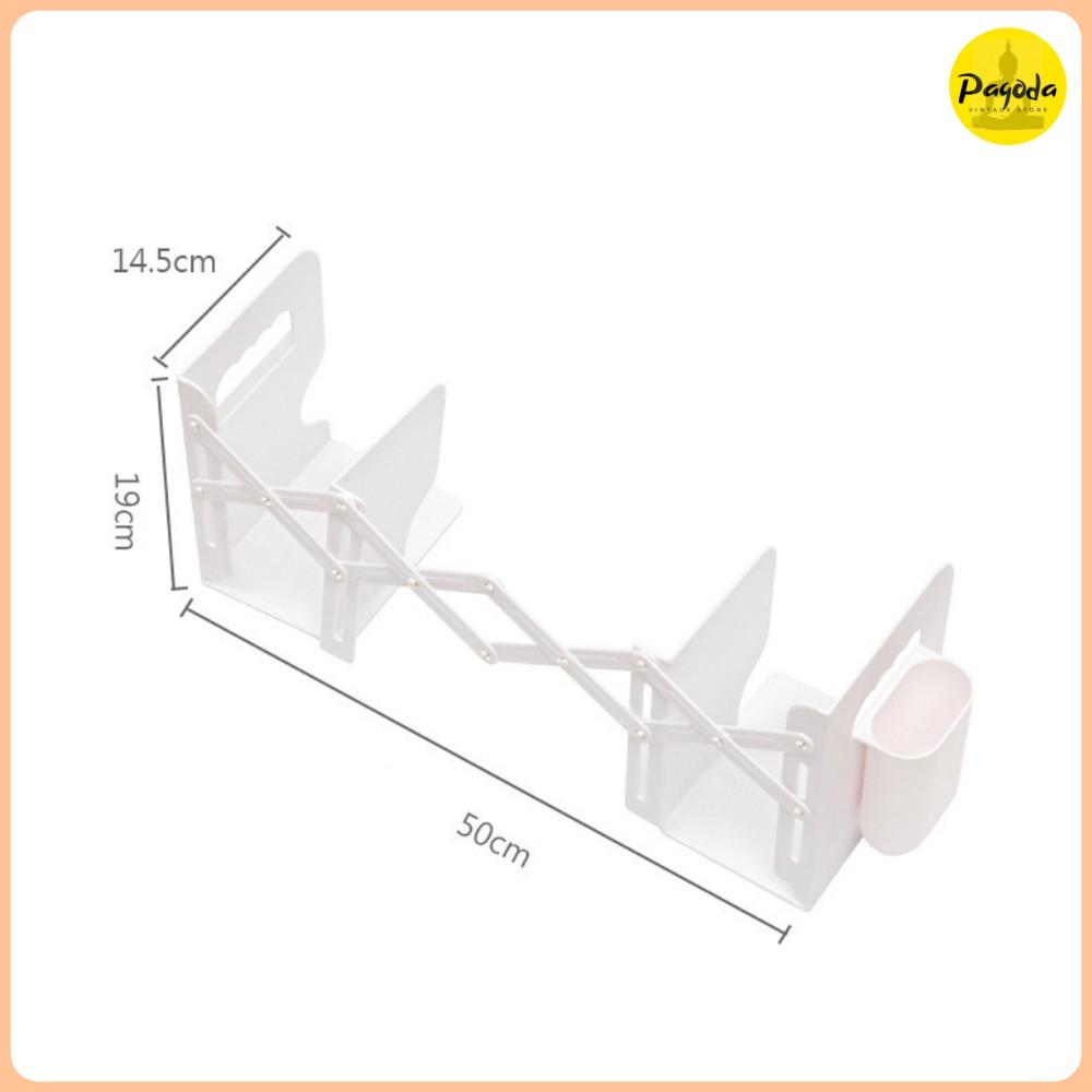 (Clip thực tế) Kệ giá sách để bàn lò xo dài 50cm =&gt; SP mới giá ưu đãi =&gt; Follow shop nhận mã giảm giá