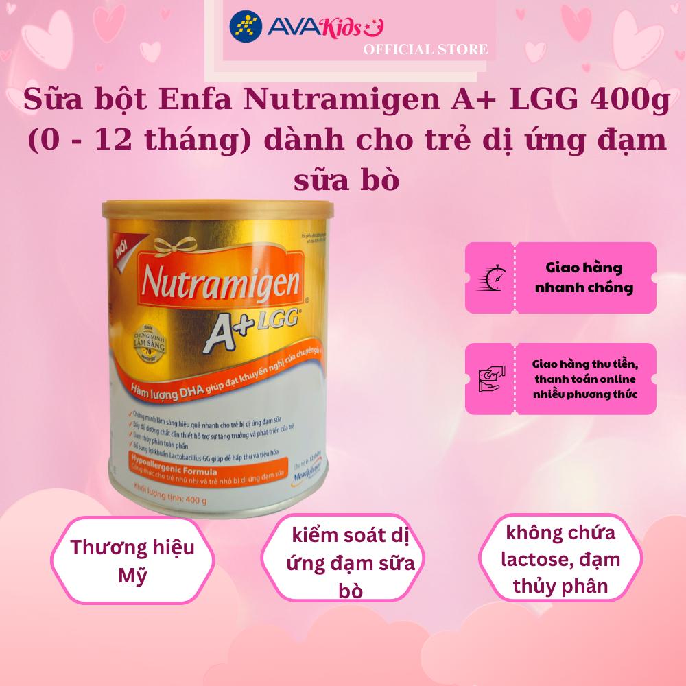 Sữa bột Enfa Nutramigen A+ LGG 400g (0 - 12 tháng) dành cho trẻ dị ứng đạm sữa bò