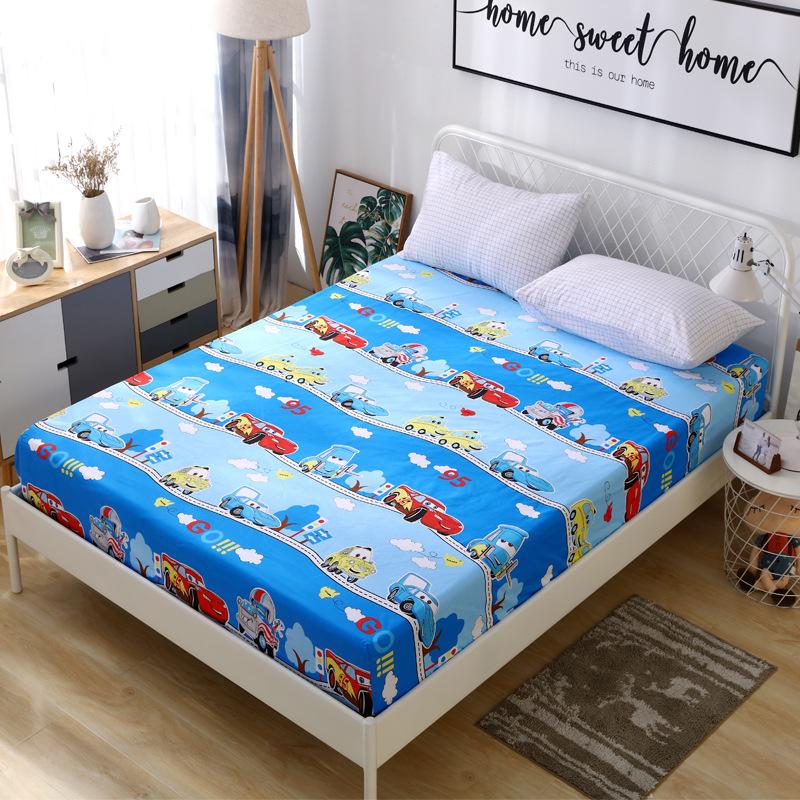 Disney Avengers Người Nhện Trang Bị Tấm Có Độ Đàn Hồi Giường Tấm Khăn Trải Giường Polyester Bọc Nệm Đơn Đôi Full