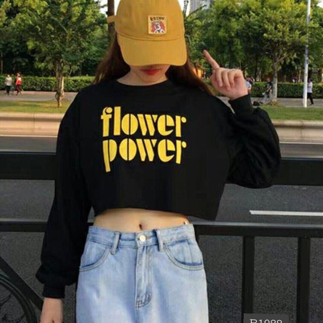 ÁO TAY DÀI CROPTOP FORM RỘNG CÁ TÍNH