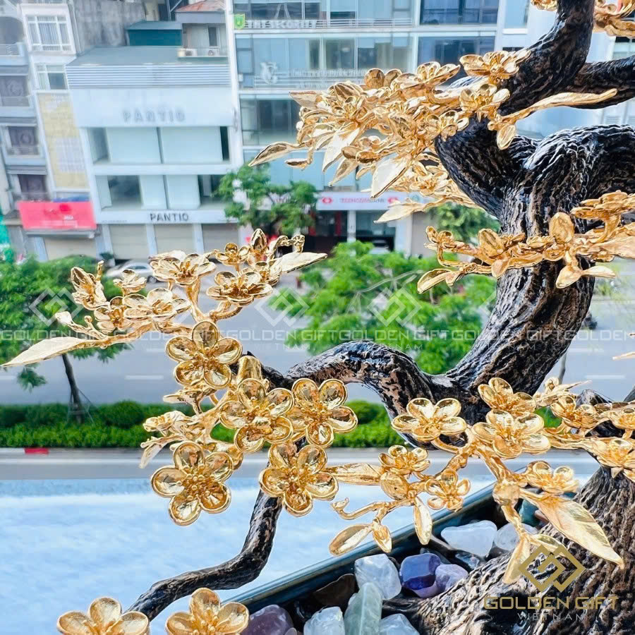 CÂY HOA MAI NGŨ PHÚC MẠ VÀNG