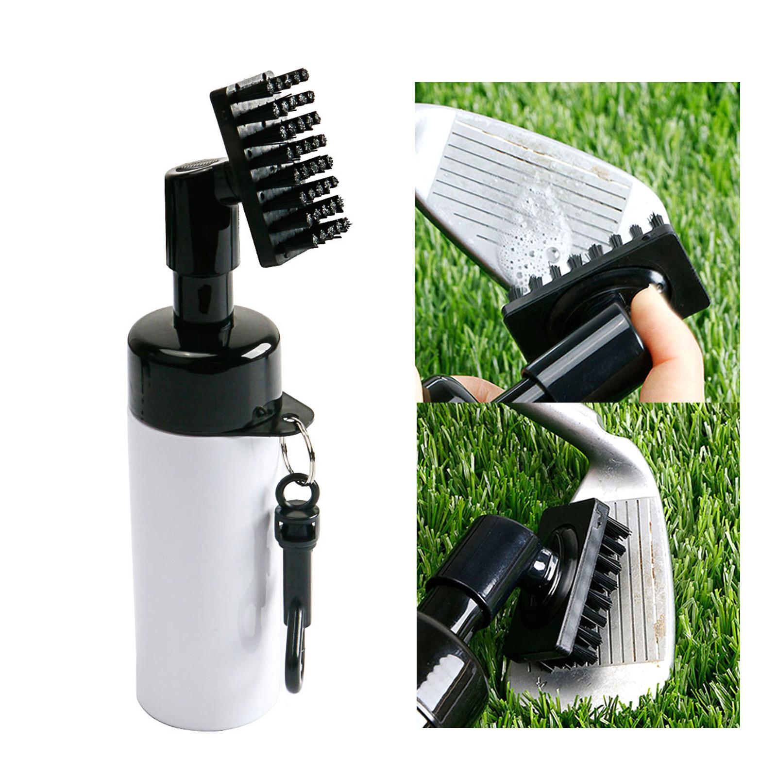 Golf Club Brush with Groove Cleaner with Water Bottle Equipped with Water Spray Device