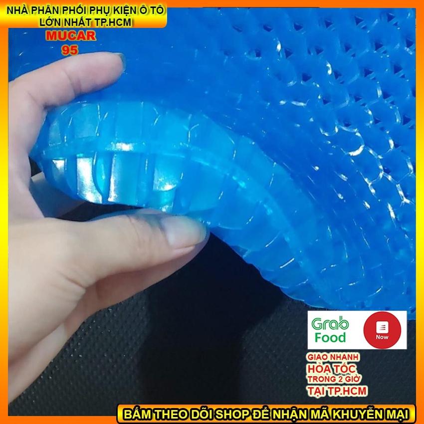 Đệm Ngồi Gel lưới 3D Thoáng Khí Tuần Hoàn Máu, Tiện Lợi ,Chống Đau Mỏi Lưng Ê Mông Khi Ngồi Lâu, Đệm Gel Silicon 2 Lớp