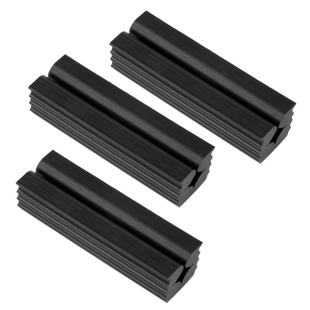 3 Pieces Golf Club Grip Repair Tool Rubber Vice Clamps Shaft Protector Golf Accessory Premium Black