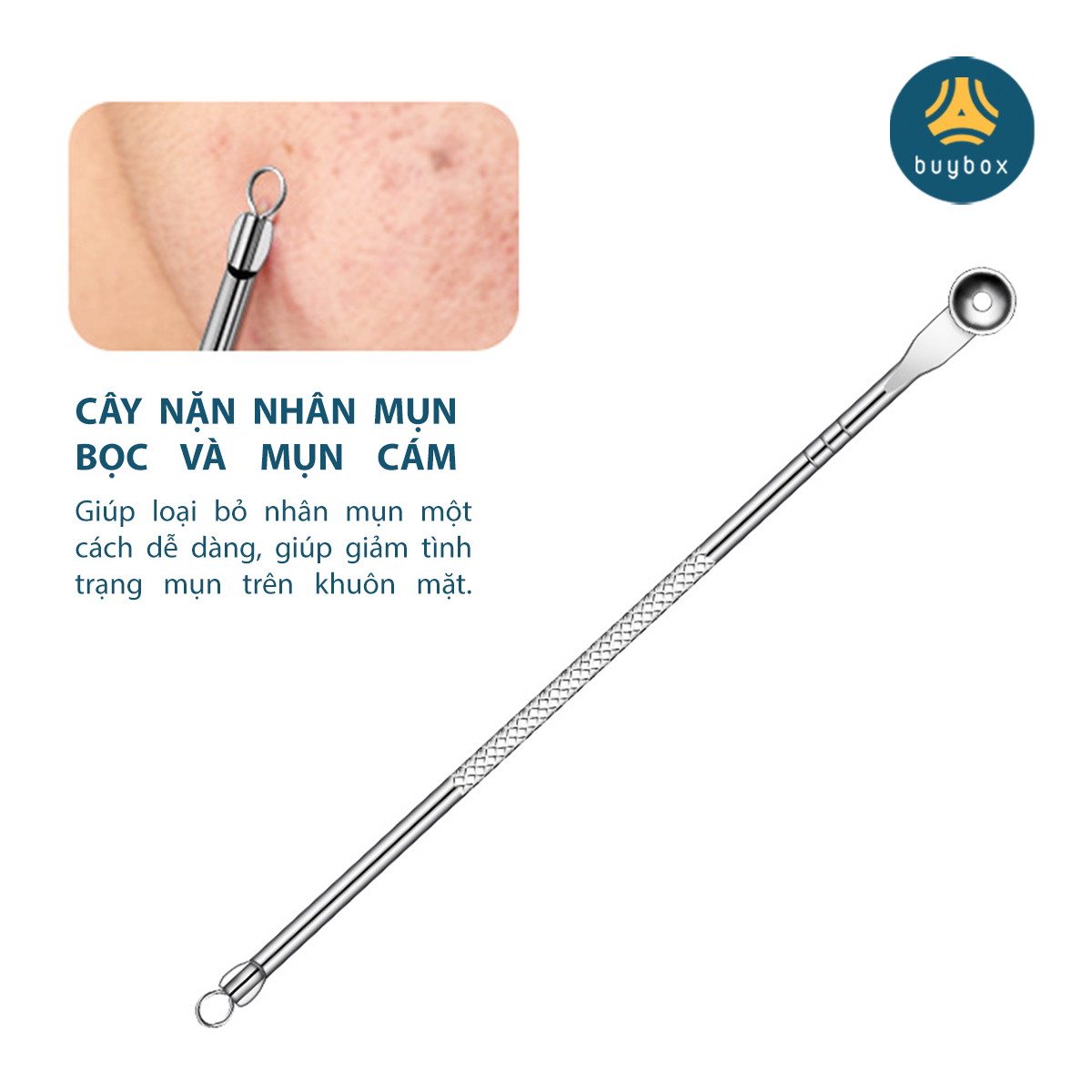 Bộ dụng cụ 9 món đa dạng, giúp loại bỏ mụn đầu đen, mụn cám, mụn bọc hiệu quả trả lại cho bạn làn da tươi sáng - BuyBox - BBPK347