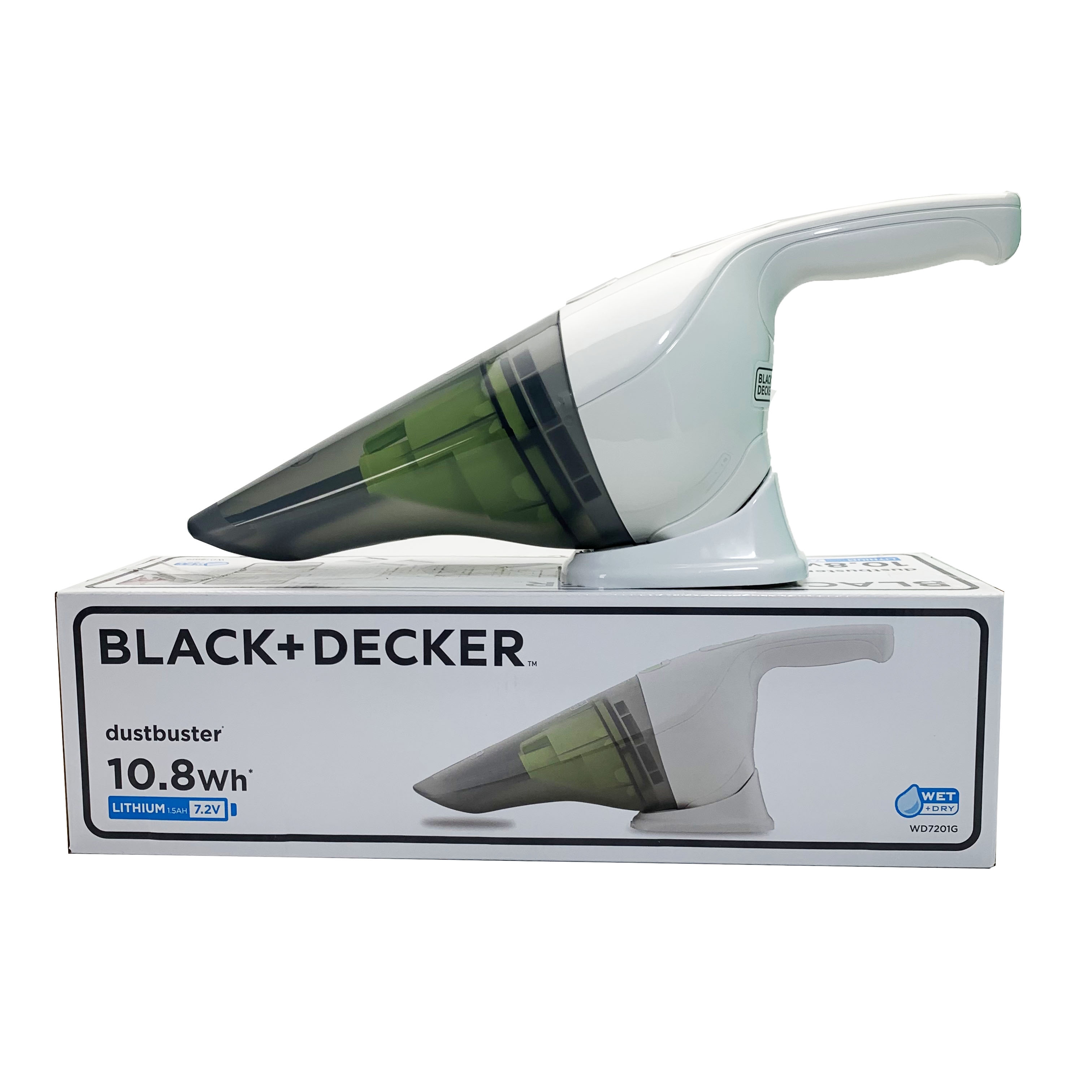 Máy Hút Bụi Cầm Tay Dùng Pin Black &amp; Decker WD7201G-B1 (7.2V) - Hàng chính hãng