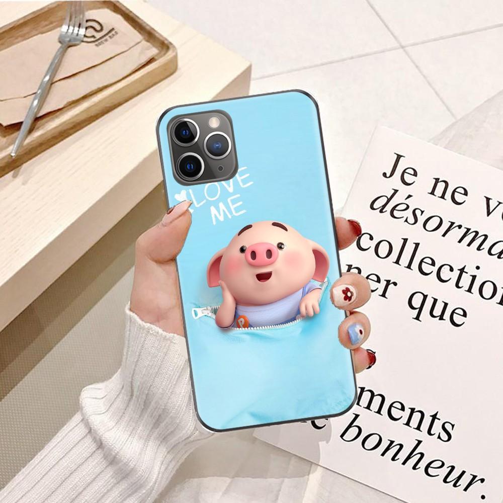 Ốp lưng dành cho iPhone 7/8 Silicon dẻo hình Heo Con Dễ Thương