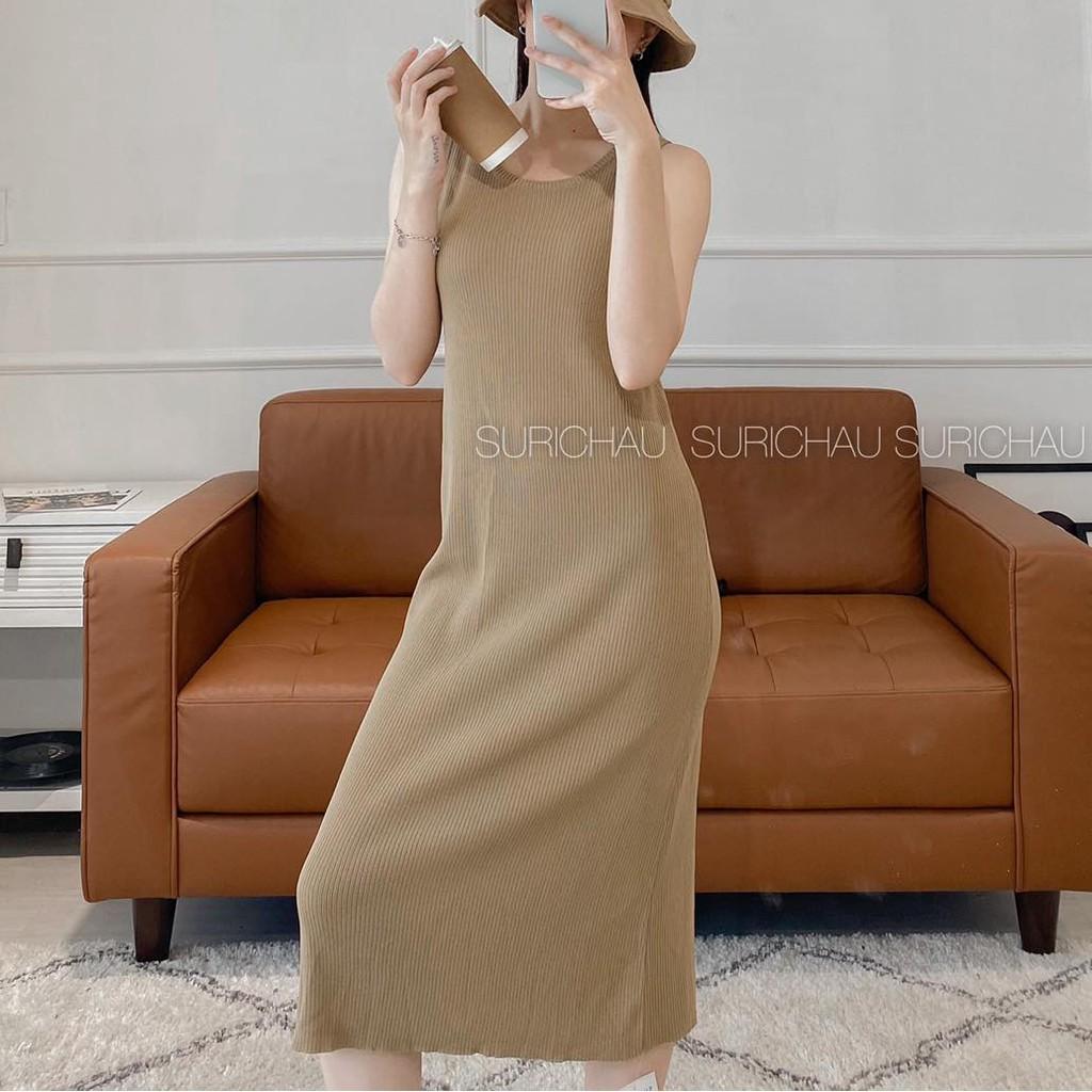 Đầm Thun Gân Trơn