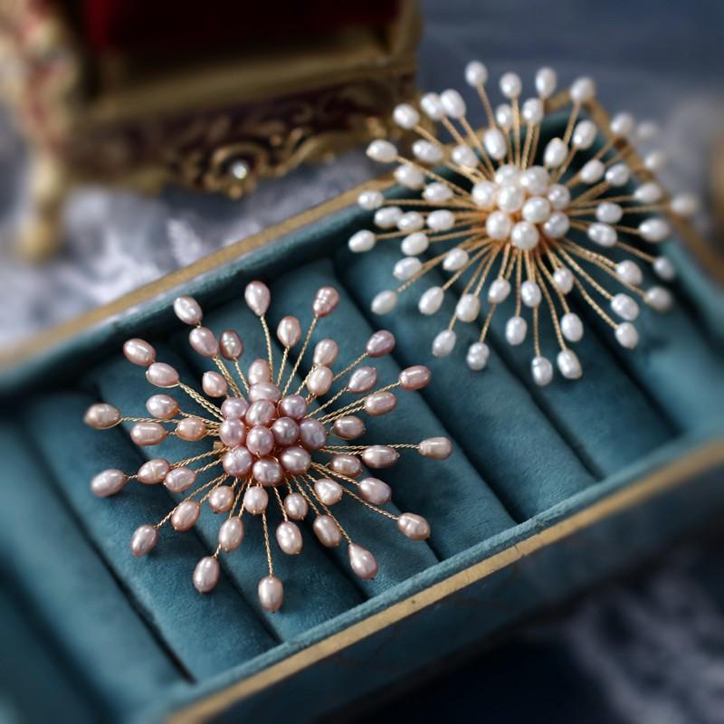 Trâm Cài Áo Đính Ngọc Trai Tự Nhiên Sang Trọng