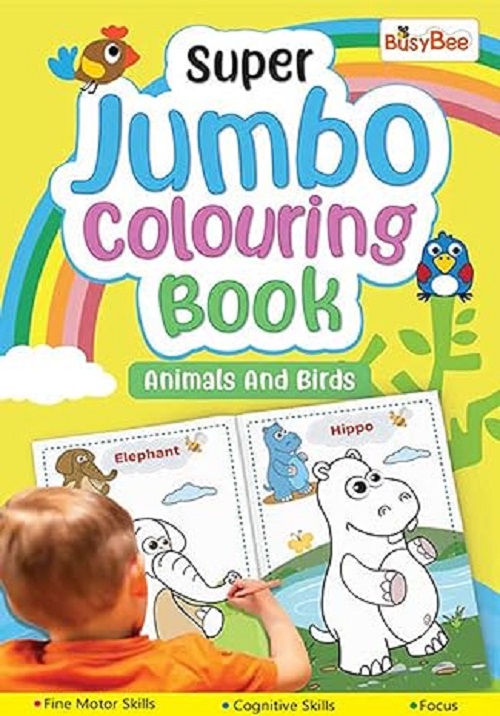 Super Jumbo Colouring Book (Animals &amp; Birds)