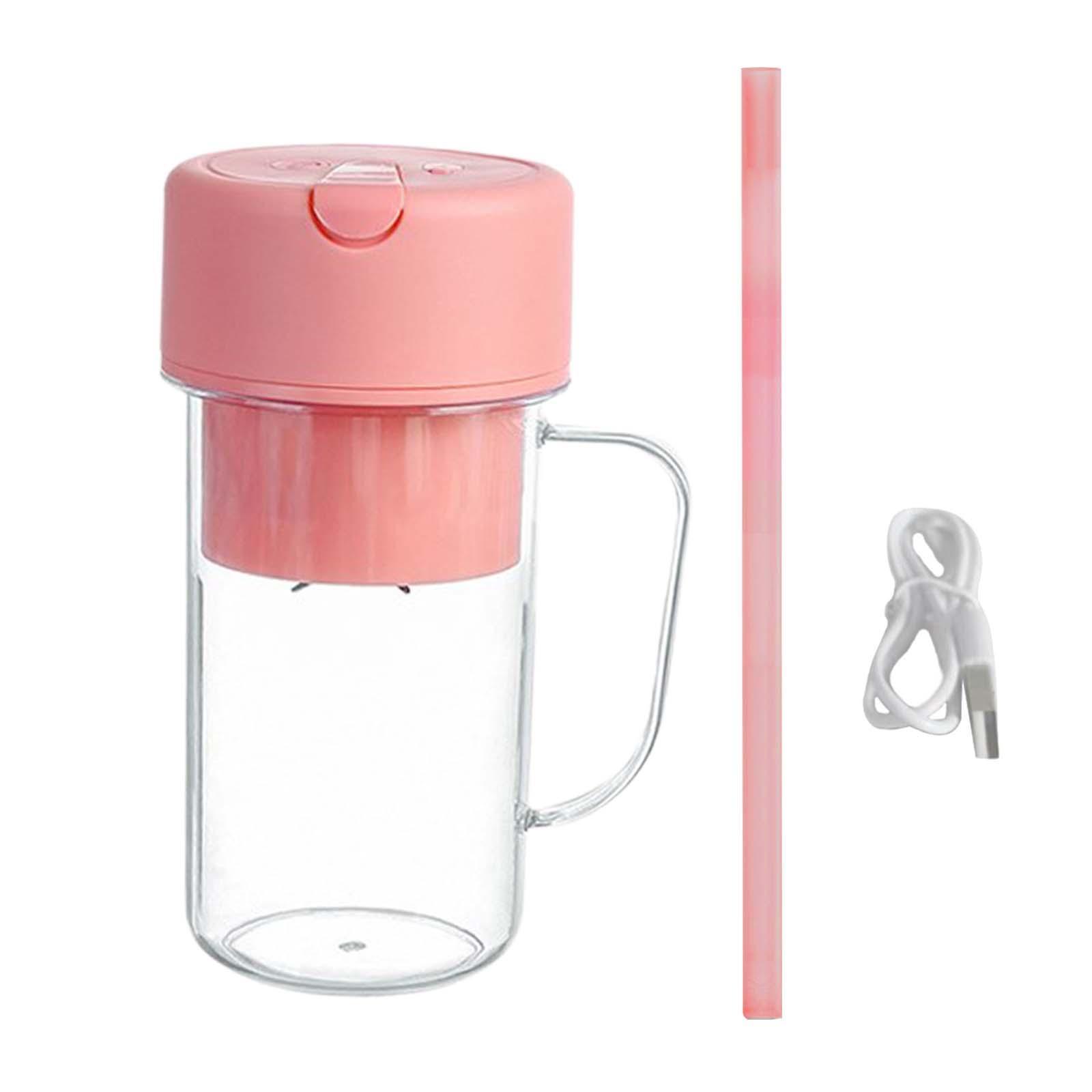 Small Electric Juicer Cup 14oz Fresh Juice Blender for Picnic Sports Camping