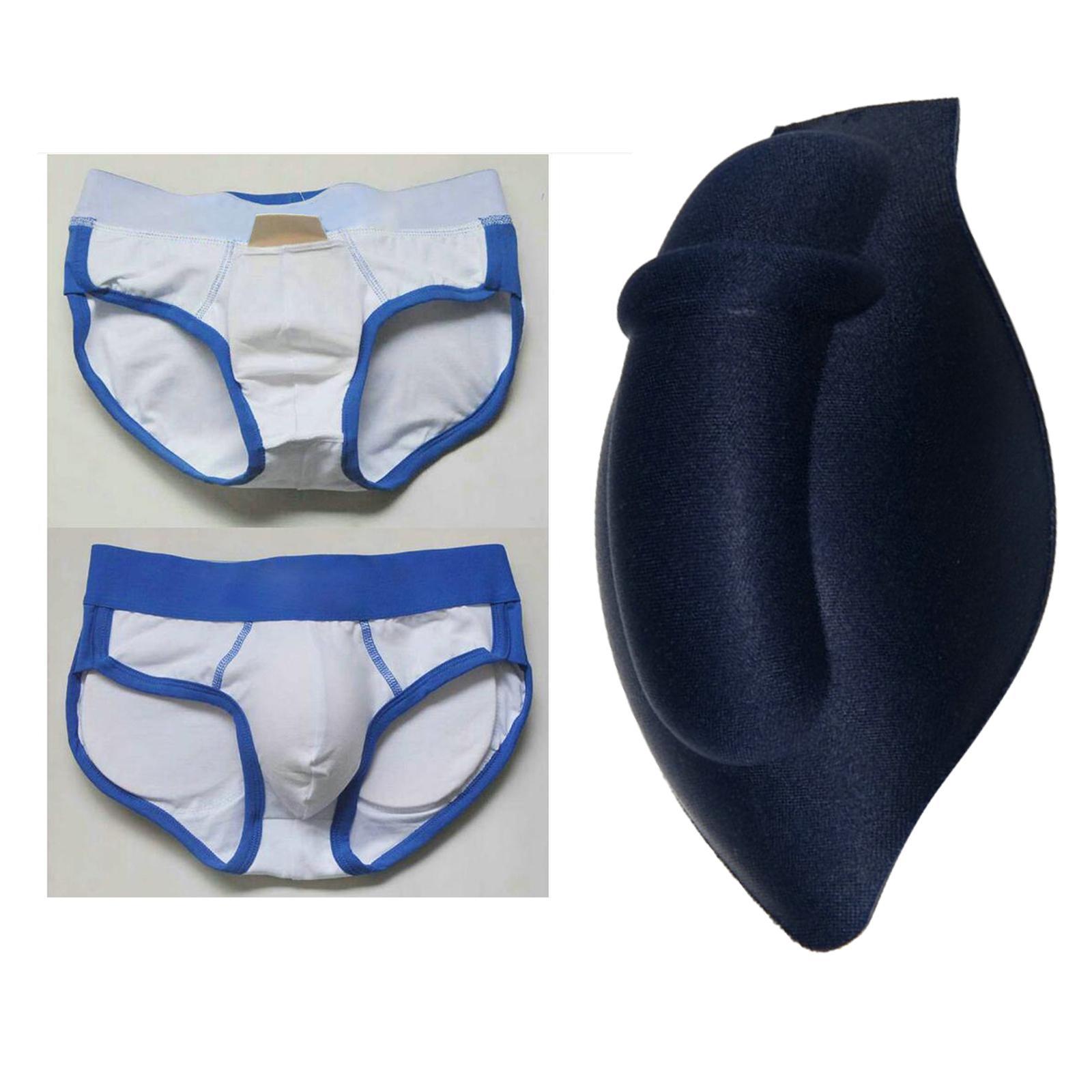 Soft Men's Underwear Bulge Enlarge Enhancing Cup Sponge Pad for Swimwear Brief Shorts Underwear Padded Swimming Trunks