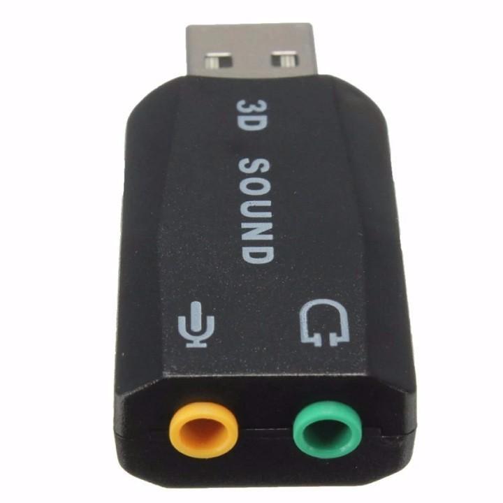 USB ÂM THANH 3D 5.1 CHUYỂN TỪ CỔNG USB SANG CỔNG ÂM THANH VÀ MICRO