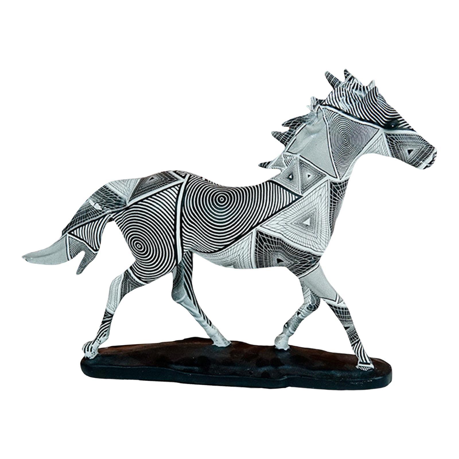 Horse Statues Animal Sculptures Decorative Souvenirs Gifts Resin Figurines for Cabinet