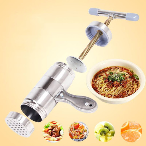 Khuôn Làm Bún Inox Cầm Tay ,Dụng Cụ Ép Bánh Canh , Bánh Lọt , Sợi Phở , Khoai Tây Nghiền Đa Năng - Hàng Loại 1 - Chính Hãng MINIIN