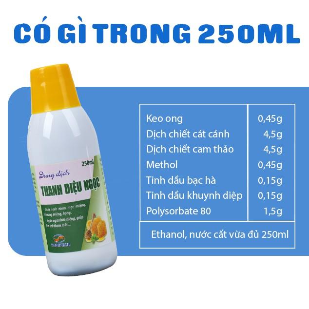 Nước súc miệng Thanh Diệu Ngọc 250ml