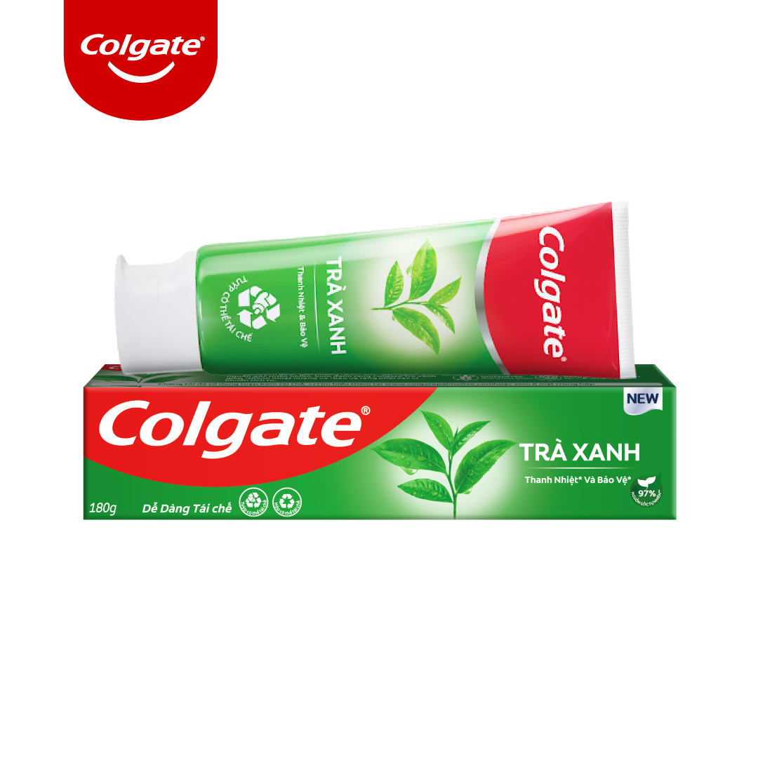 Kem đánh răng Colgate thiên nhiên thanh lọc từ Trà xanh thiên nhiên 180g/tuýp