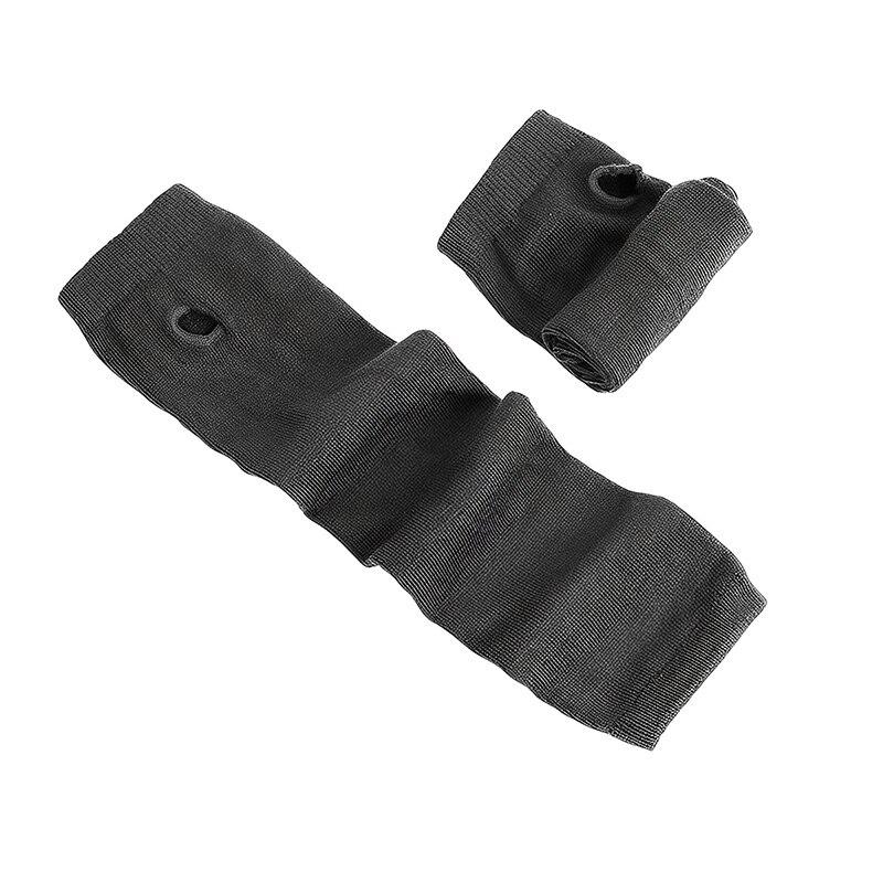 Găng tay không có ngón tay cosplay mitten oversleeve nam nữ thời trang Sun Block giữ ấm còng dệt kim dài tay tay tay tay Color: DARK GRAY
