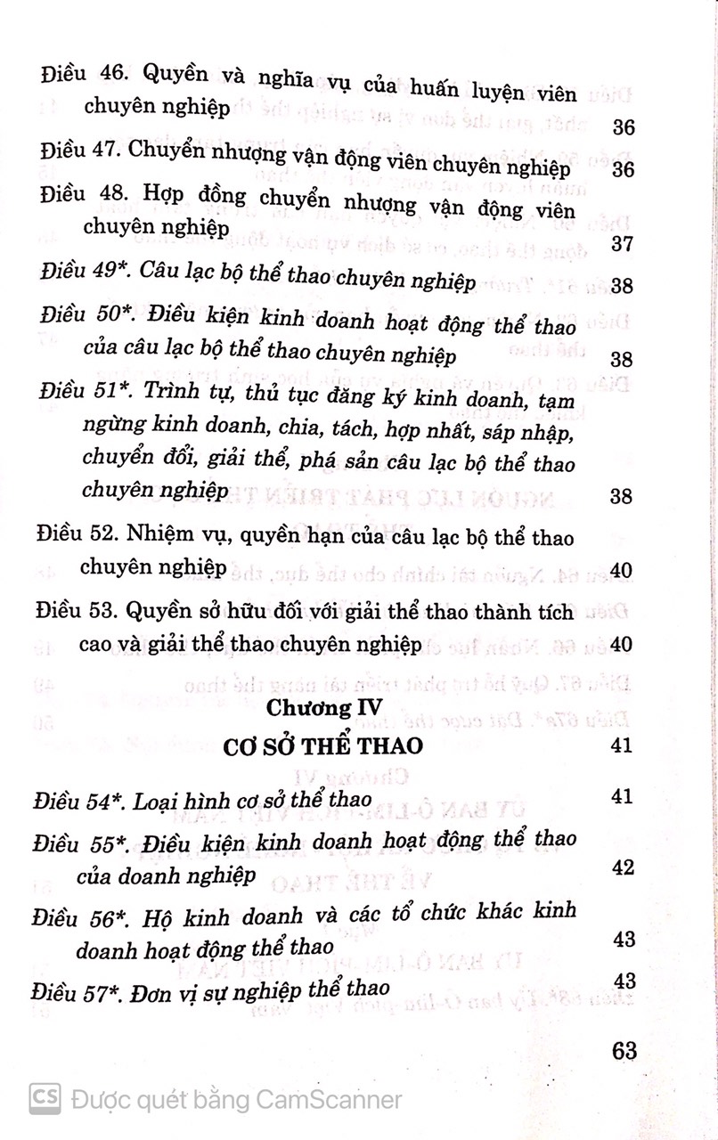 Luật thể dục thể thao ( Hiện hành) ( Sửa đổi , bổ sung năm 2018)