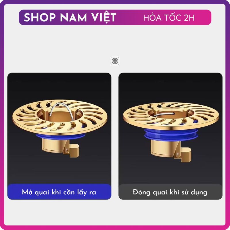 Nắp Cống Chống Mùi Hôi Có Lưới Lọc Chặn Côn Trùng