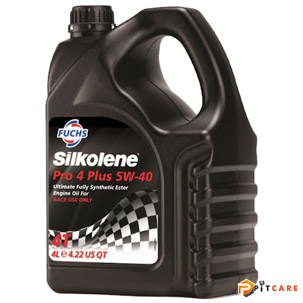 Nhớt Xe Đua Fuchs Silkolene Pro 4 5W40 Race Use Only Can 4 Lít Nhập Khẩu UK