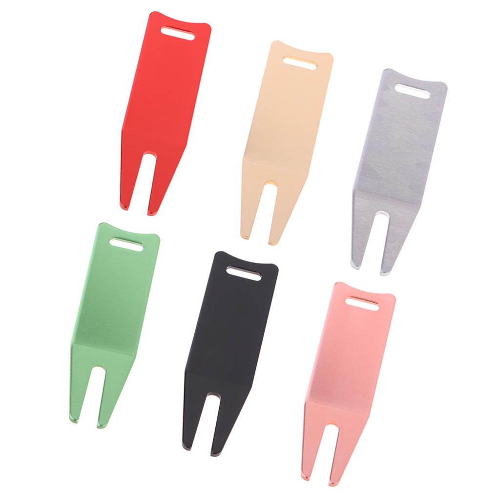 Alloy Golf Divot Repair Tool Fork Prongs for Putting Green Pitch Lawn Maintaining Fixing