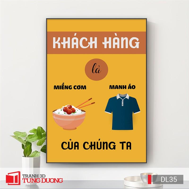 Tranh treo tường động lực văn phòng câu nói slogan truyền cảm hứng, tranh canvas trang trí DL08