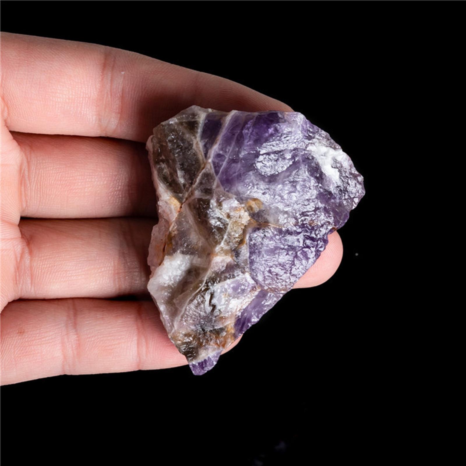 Natural Amethyst Purple Quartz Crystal Specimen Cluster Stone Ornaments