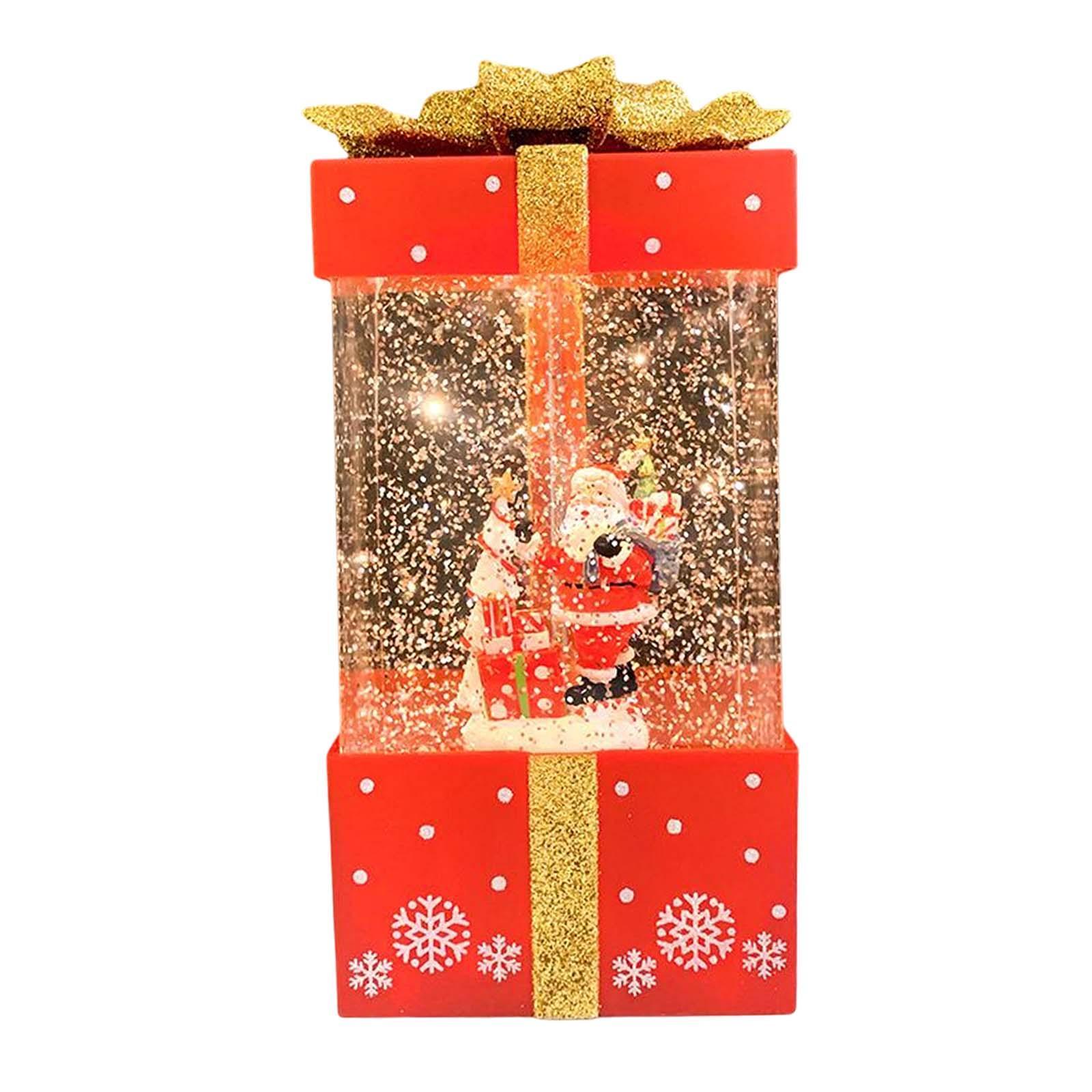 Christmas Music Box Lantern Christmas Scene for Home Decor Birthday Gift