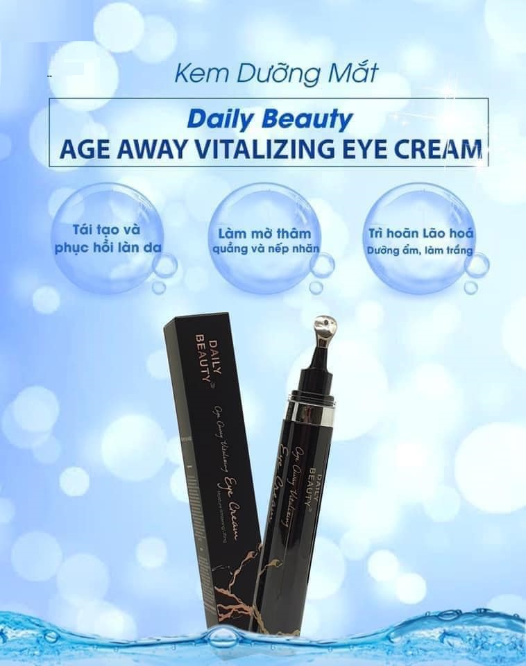 Kem dưỡng mắt Daily Beauty Age Away Vitalizing Eye Cream R&amp;B Việt Nam phân phối độc quyền sản phẩm nhập khẩu từ Hàn Quốc