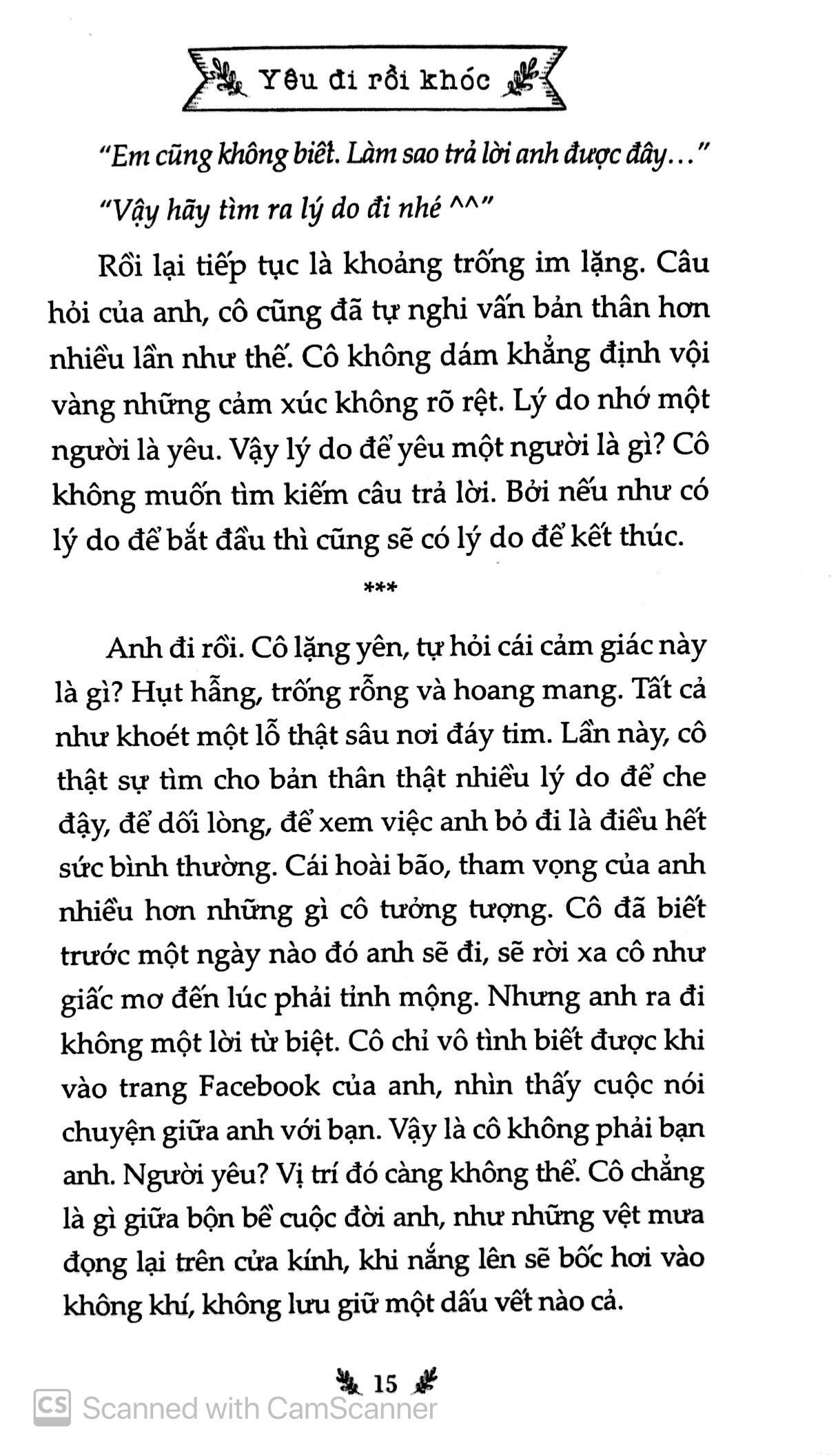 Yêu Đi Rồi Khóc (Tái Bản 2019)