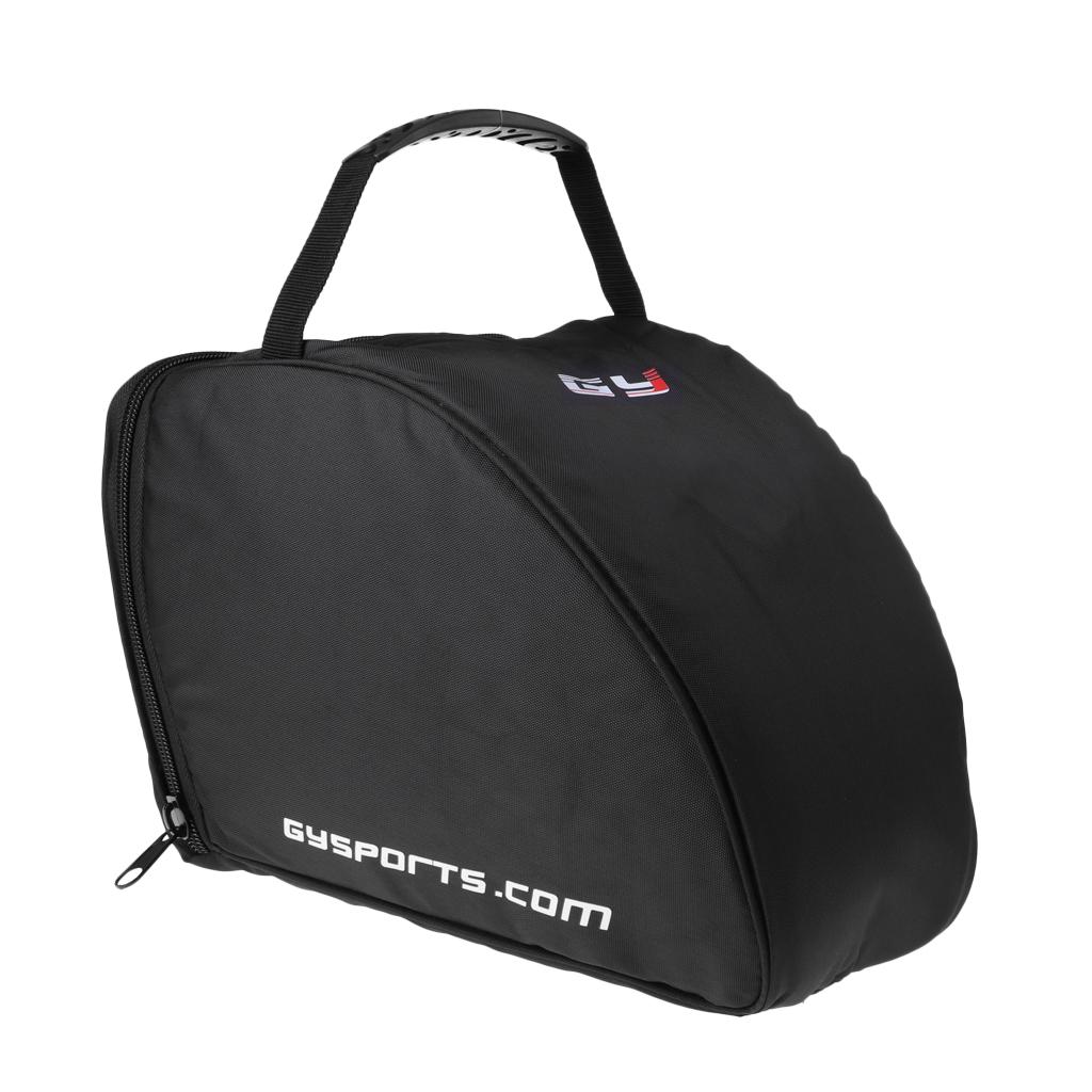 Ice Hockey Player and Goalie Helmet Bag Heavy Duty Zipper Padded Equipment Storage Bag with Hand Strap