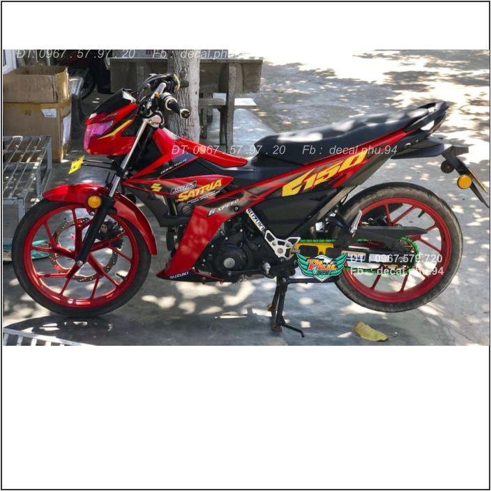 Tem rời Satria Đỏ candy  -1