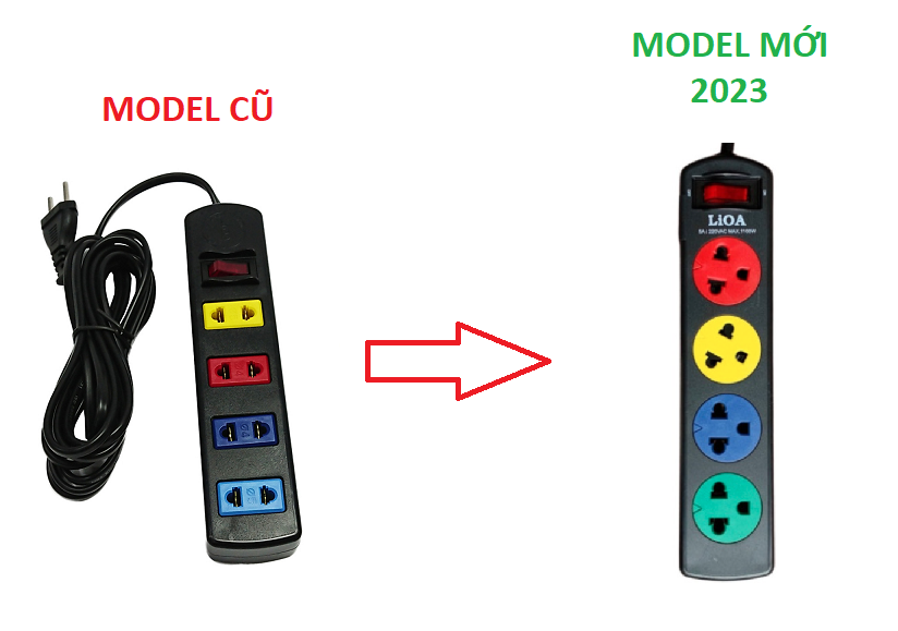 Ổ cắm có dây - Ổ điện an toàn - Ổ cắm điện đa năng - Ổ cắm điện Lioa ( 4 - 6 - 10 ổ cắm ) dây 5m và 3m Lioa - hàng chính hãng cao cấp