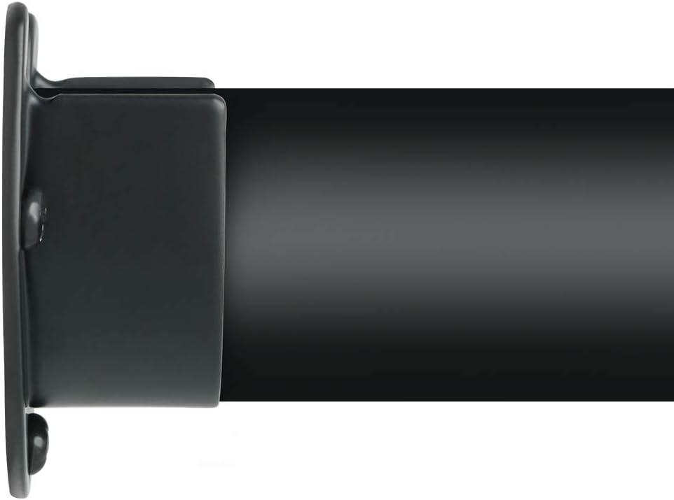 Thanh Treo Màn Giá Đỡ Hình Chữ U Ổ Cắm Tủ Quần Áo Thanh Giá Đỡ Tủ Thanh Cần Cấp Cho Màn Hoặc Tủ Quần Áo, Thép Không Gỉ Màu Đen, 4 Chiếc,