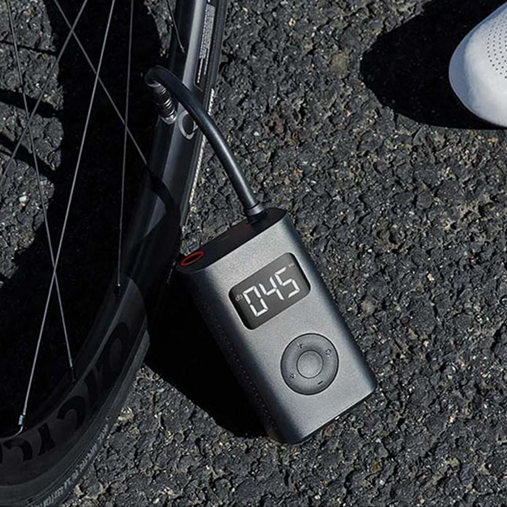 Xiaomi Mijia Máy Bơm Hơi 1S Mini Cầm Tay Thông Minh Phát Hiện Áp Suất Lốp Kỹ Thuật Số Cho Xe Đạp Xe Máy Bóng Đá