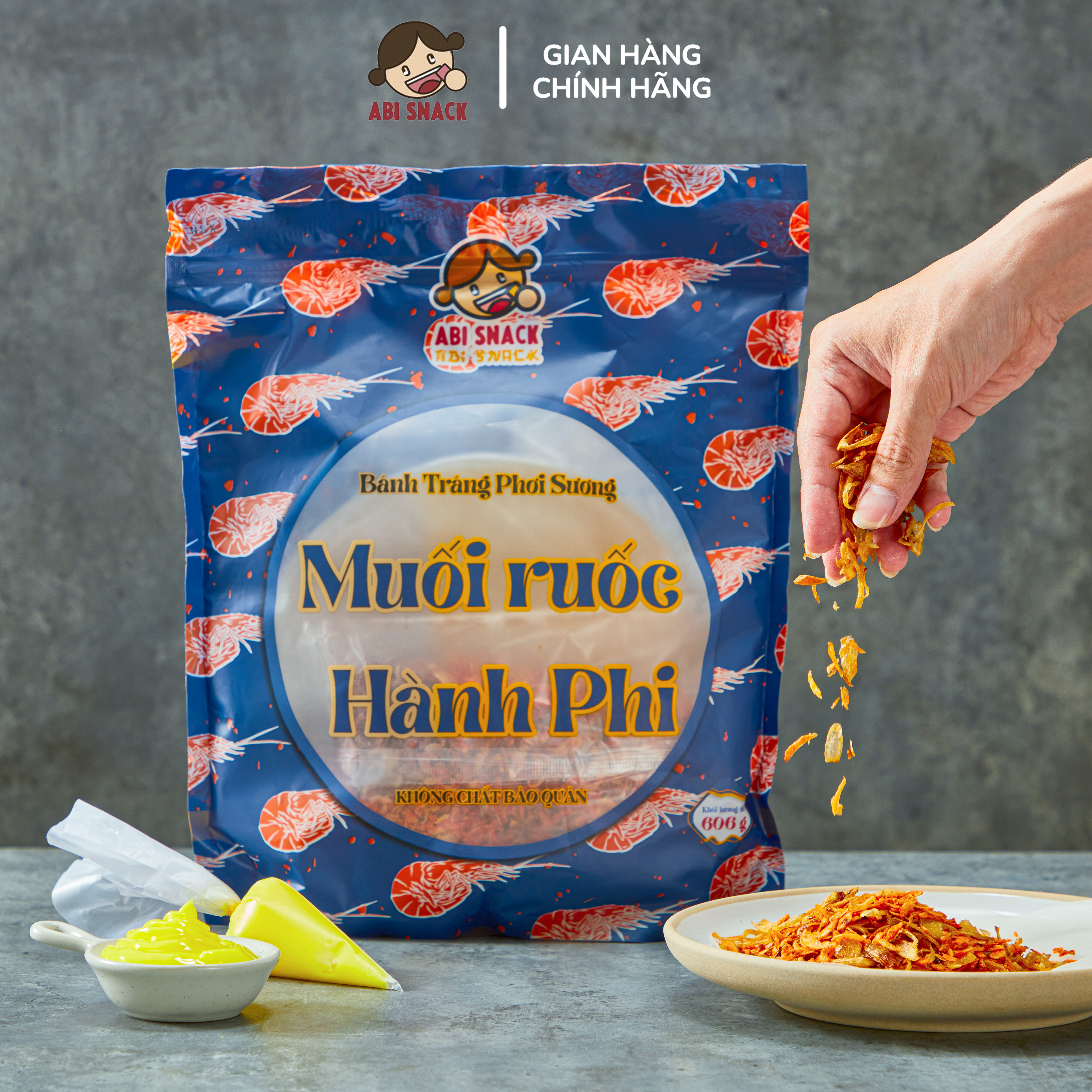 BÁNH TRÁNG PHƠI SƯƠNG MUỐI RUỐC HÀNH PHI